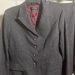 Kasper plaid skirt suit size 14